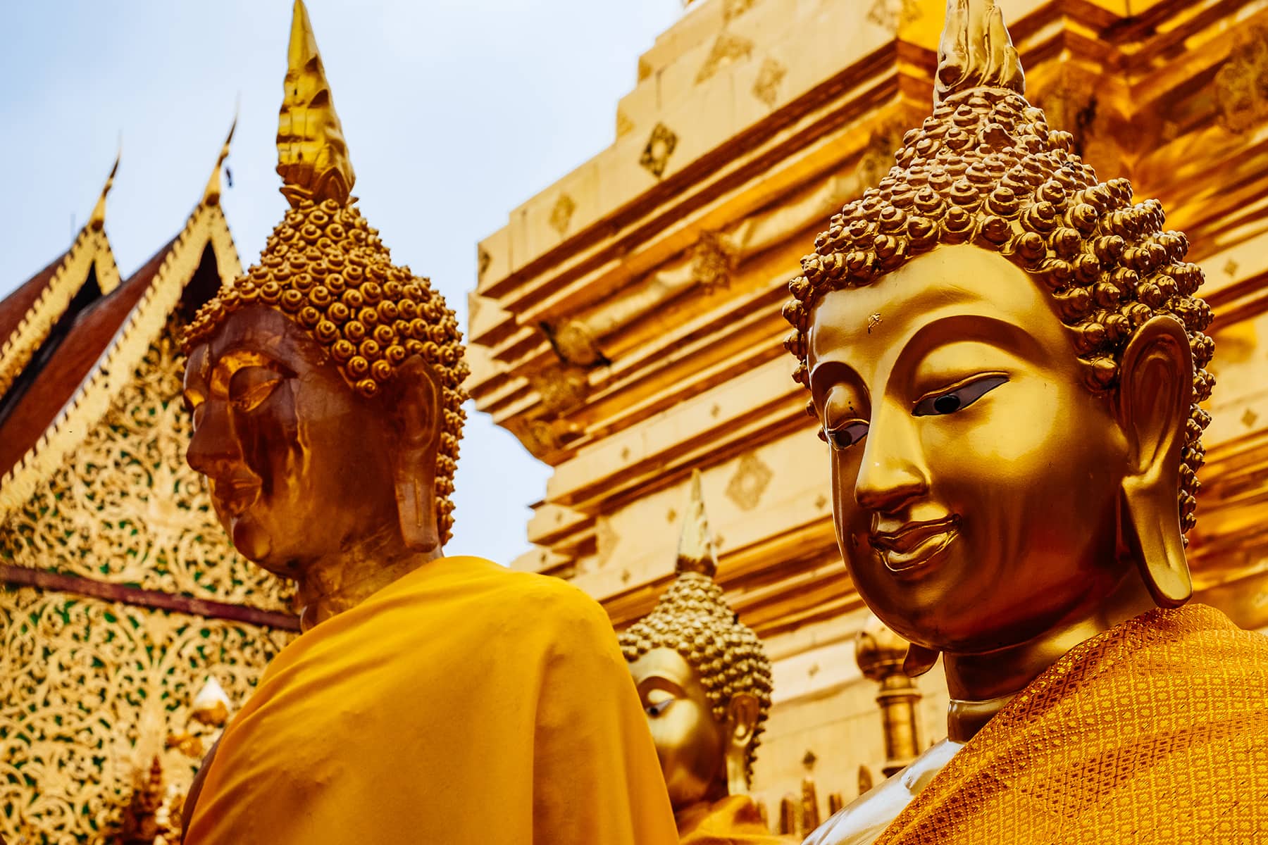 Buddhas Wat Phra Doi Suthep Chiang Mai Thailand